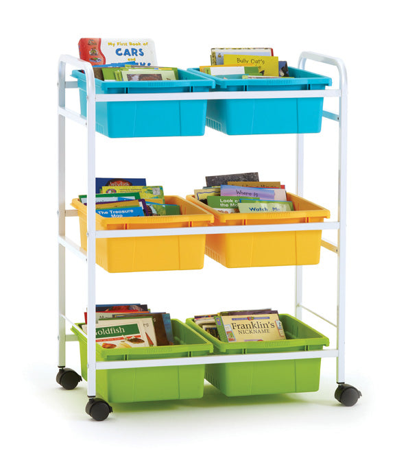 BB008-6-VC Small Book Cart - Cold Vibrating Combo