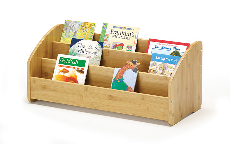 BBD01 Bamboo book display rack