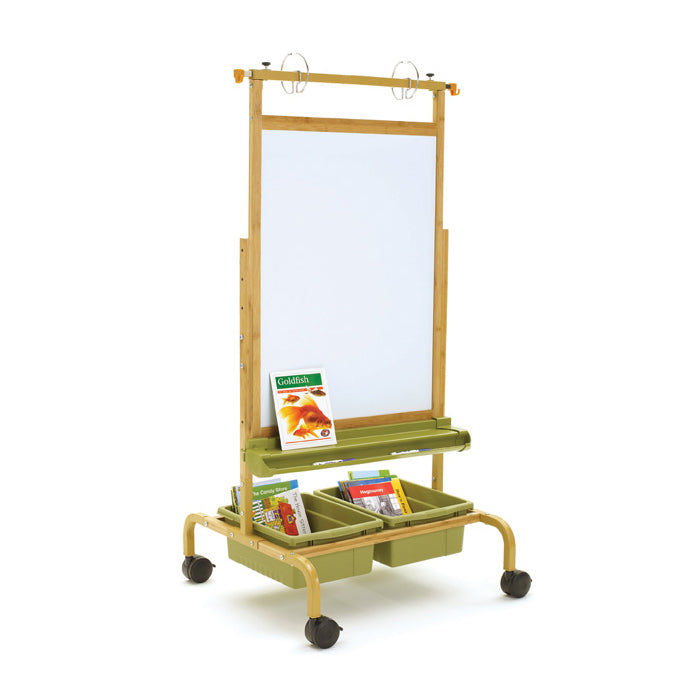 CS701-S Deluxe Bamboo Easel - Sage Green Tubs