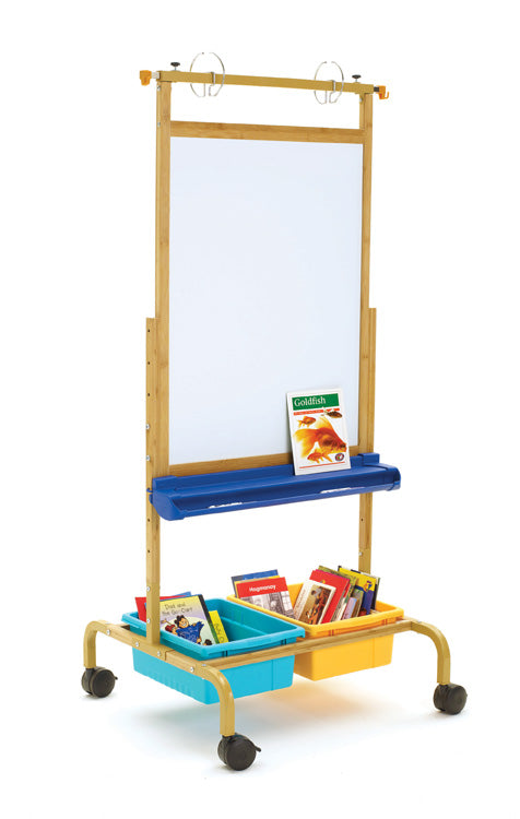 CS701-VM Deluxe Bamboo Easel - Vibrant Color Trays
