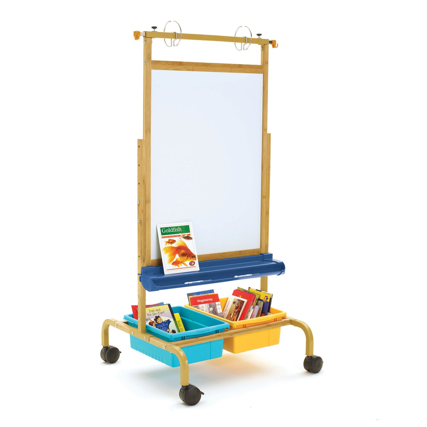 CS701-VM Deluxe Bamboo Easel - Vibrant Color Trays