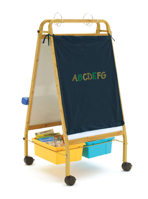 ELS2-S Bamboo Early Learning Station with Vibrant Bins