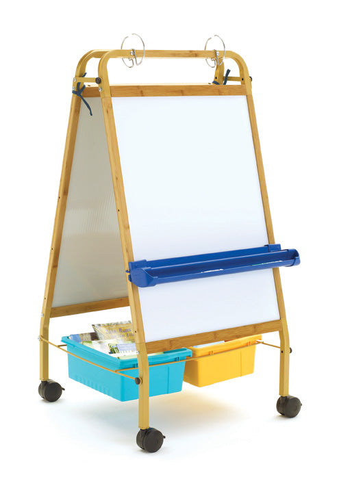 ELS2-S Bamboo Early Learning Station with Vibrant Bins