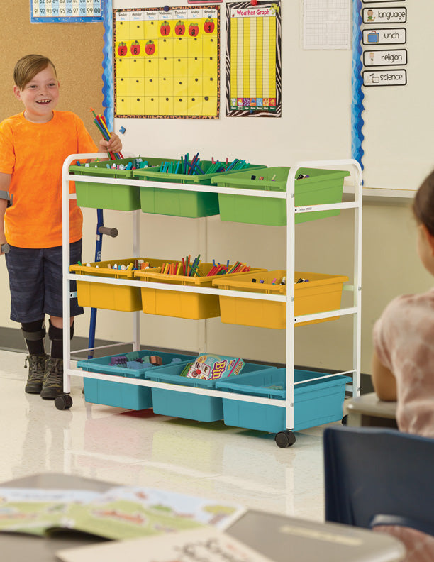 BB005-9-VC Book Cart - Cold Vibrating Combo