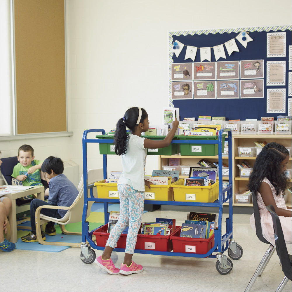 LW430 Bookshelf on wheels