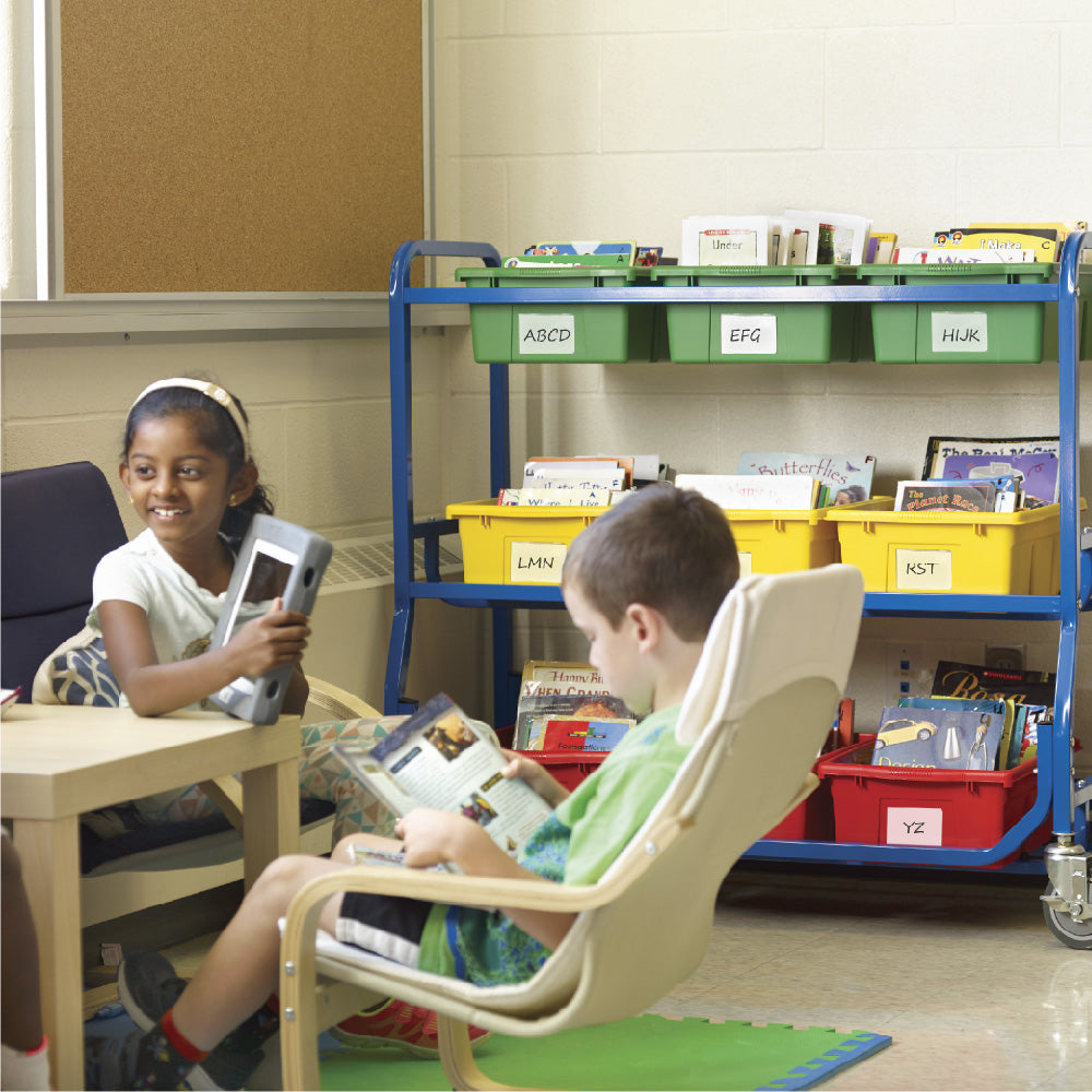 LW430 Bookshelf on wheels