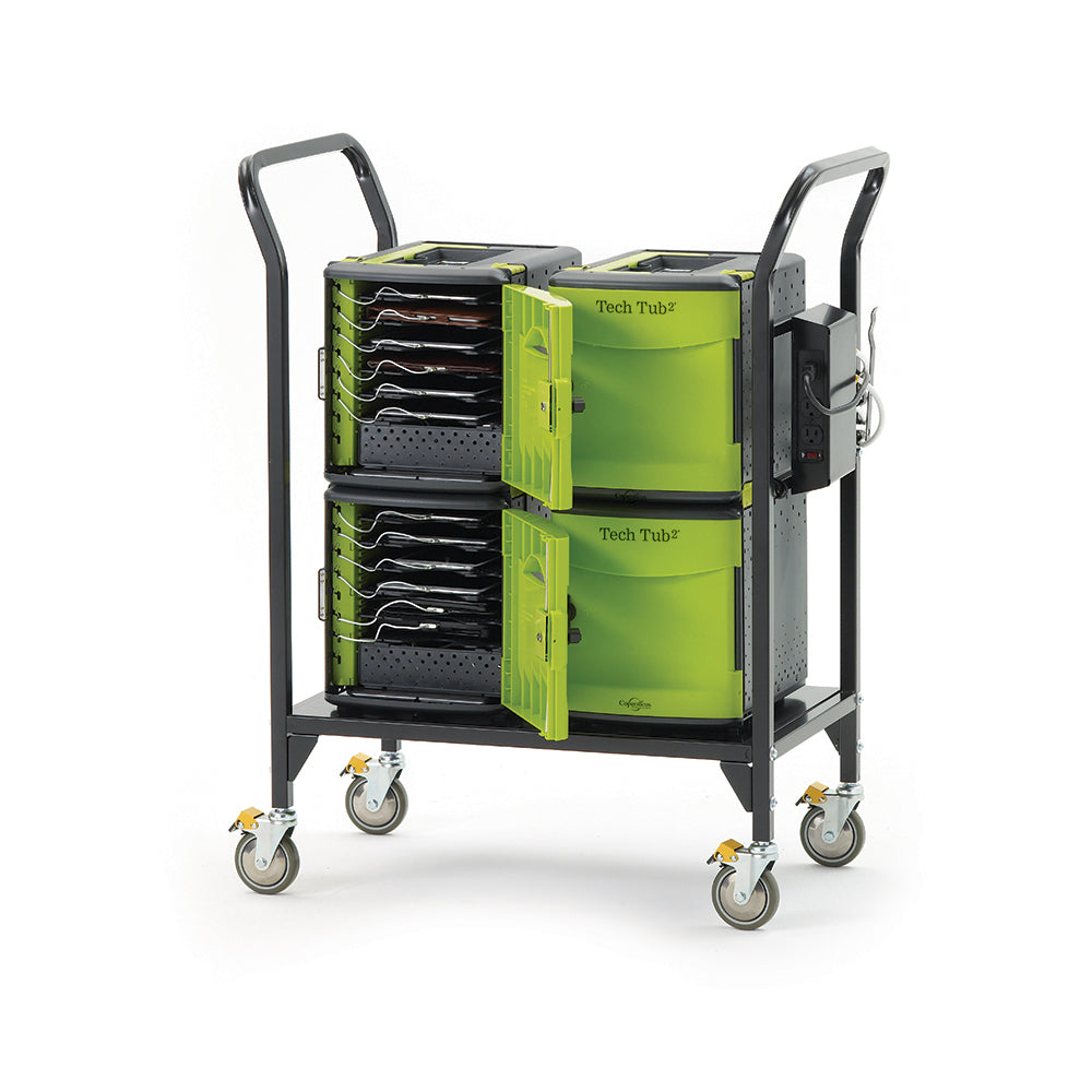 FTT724 “Tech Tub2” Deluxe Cart - 24 shelves