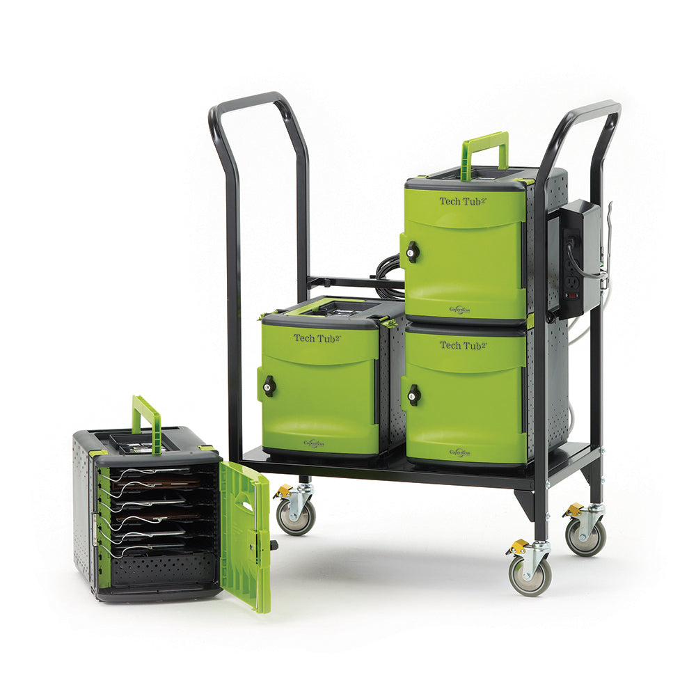 FTT724 “Tech Tub2” Deluxe Cart - 24 shelves