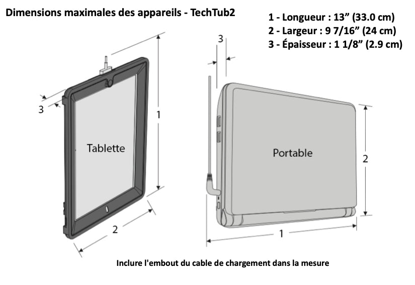 FTT1100 “Tech Tub2” Deluxe - 10 tablettes