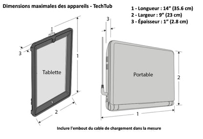 TEC600C “Tech Tub Original” Deluxe - 6 tablets