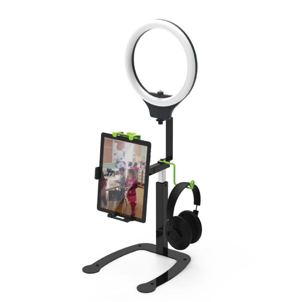 DCS7 “Dewey” iPad Video Recording Stand with Ring Light